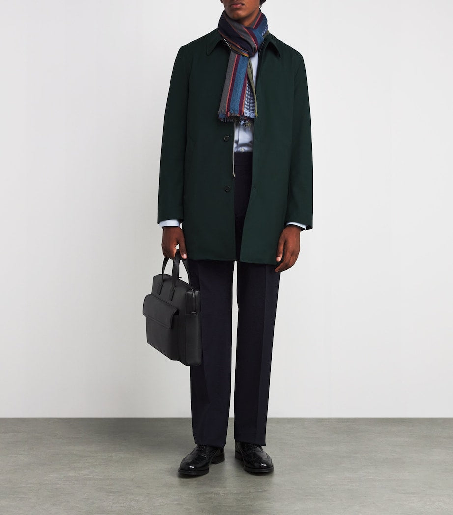 Paul Smith Green Wool Mac with Gilet