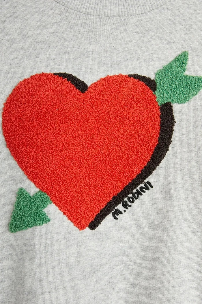Mini Rodini Arrowed heart Çocuk Pamuklu Sweatshirt