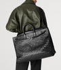 Bottega Veneta Grey Large Calfskin Andiamo Voyager Holdall