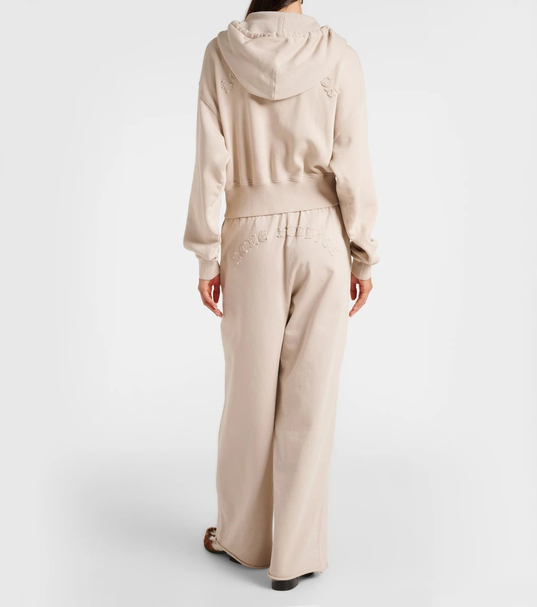 Acne Studios - سويت شيرت بغطاء للرأس من القطن المطرز