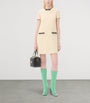 Valentino Beige Wool-Blend Mini Dress