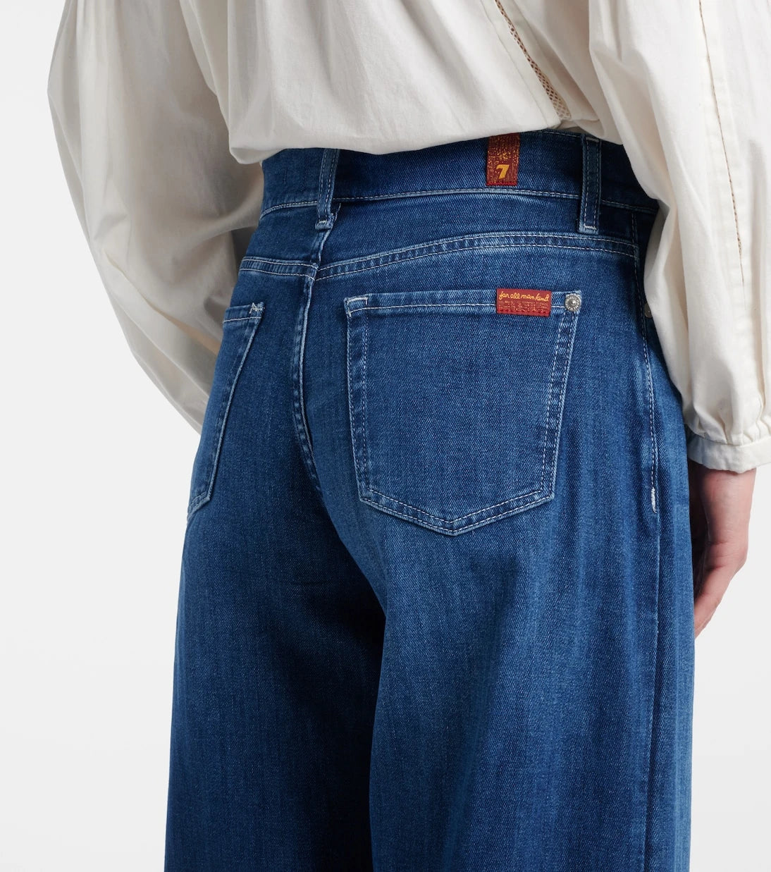 7 For All Mankind - Lotta Ankle wide-leg jeans