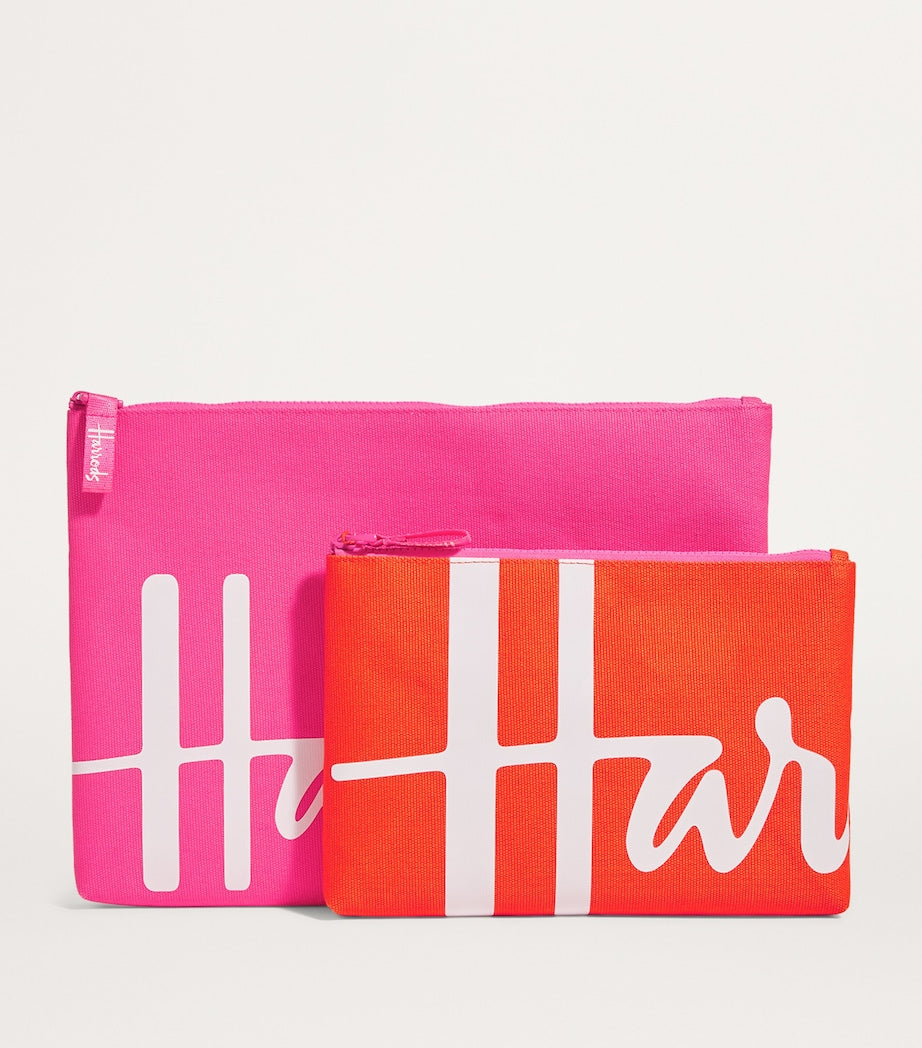 Medium Cotton Logo Pouch