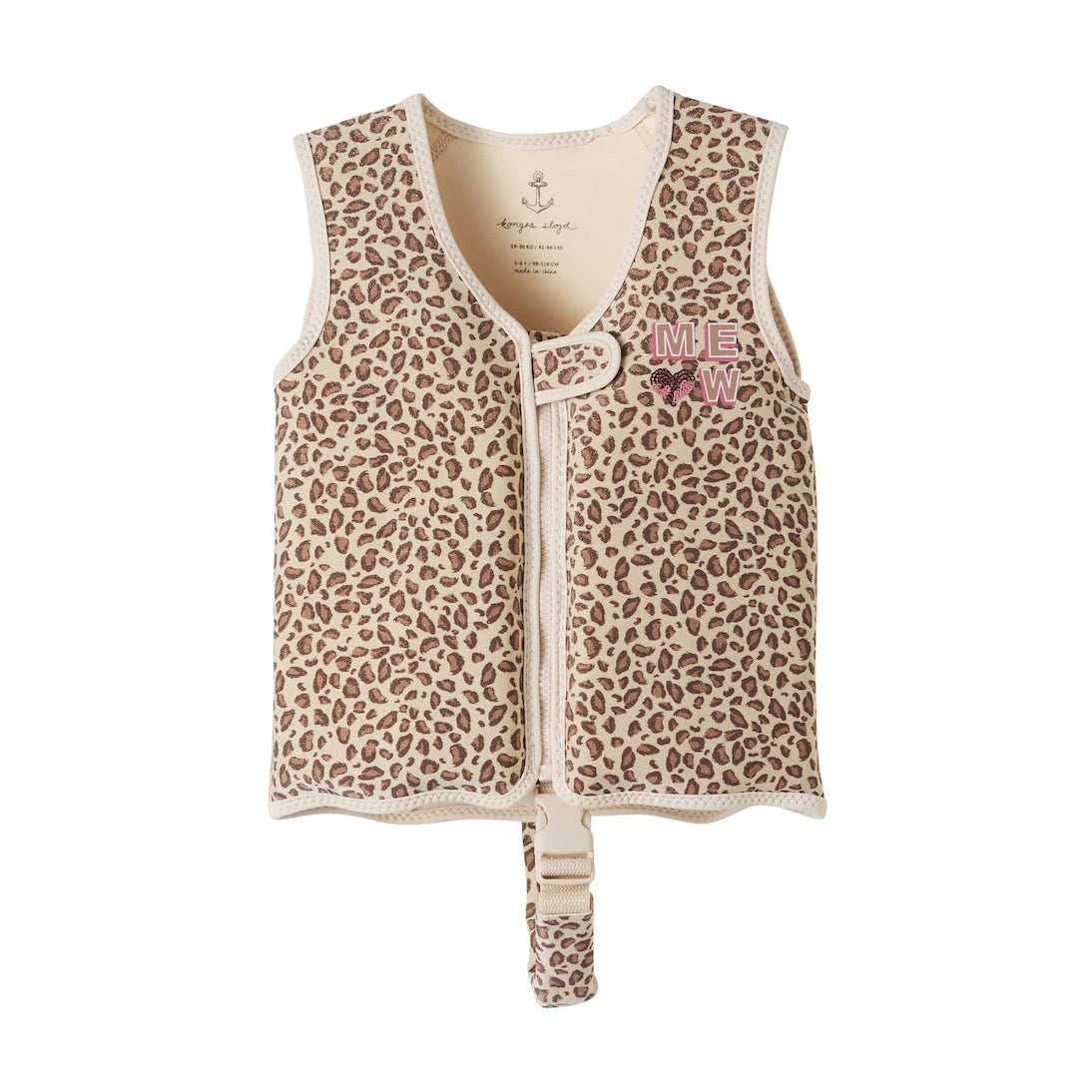Konges Sløjd - Kitty leopard-print embellished swim vest