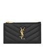 Saint Laurent Black Cassandre Matelassé Purse
