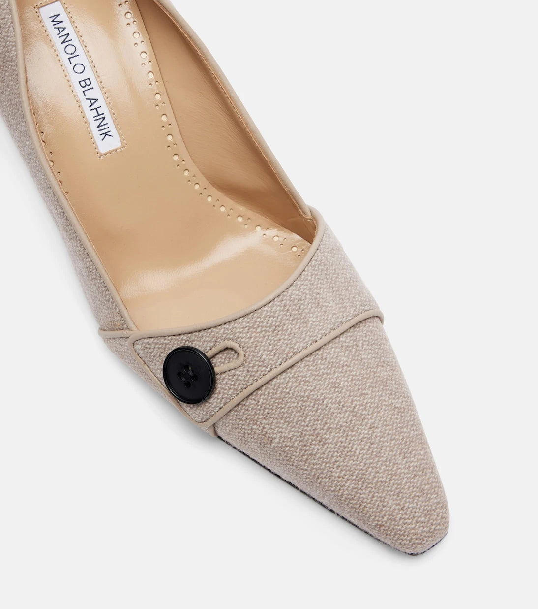 Manolo Blahnik - Lulumae 70 herringbone pumps