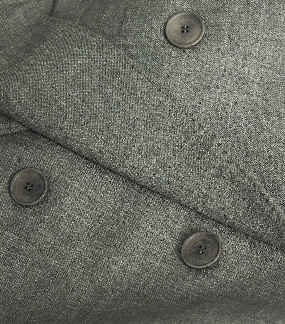 Green Virgin Wool Palomba Blazer