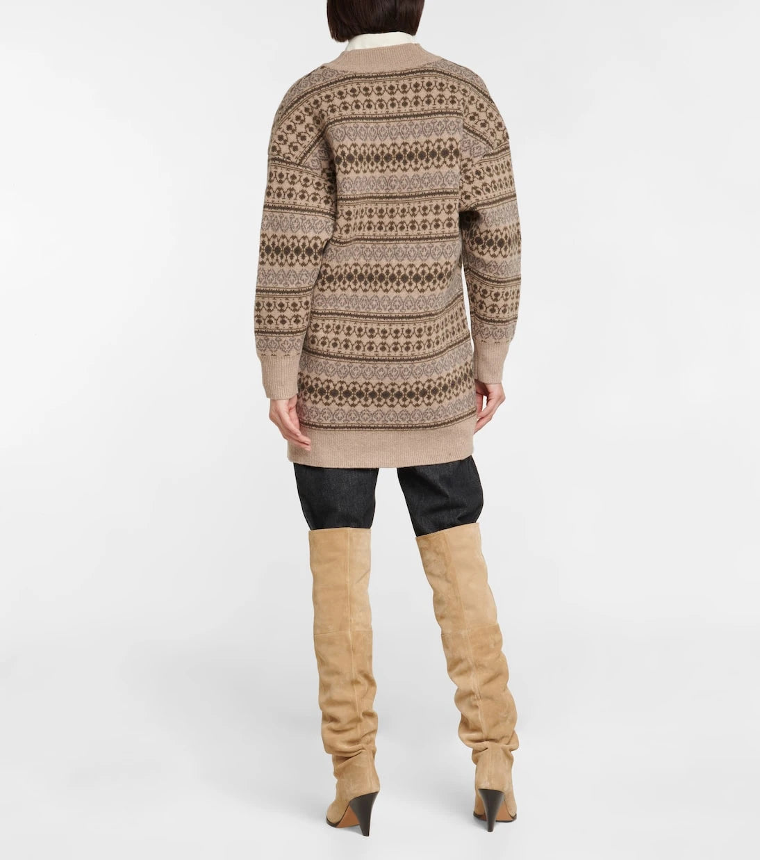Marant Etoile - Lerry Fair Isle wool cardigan