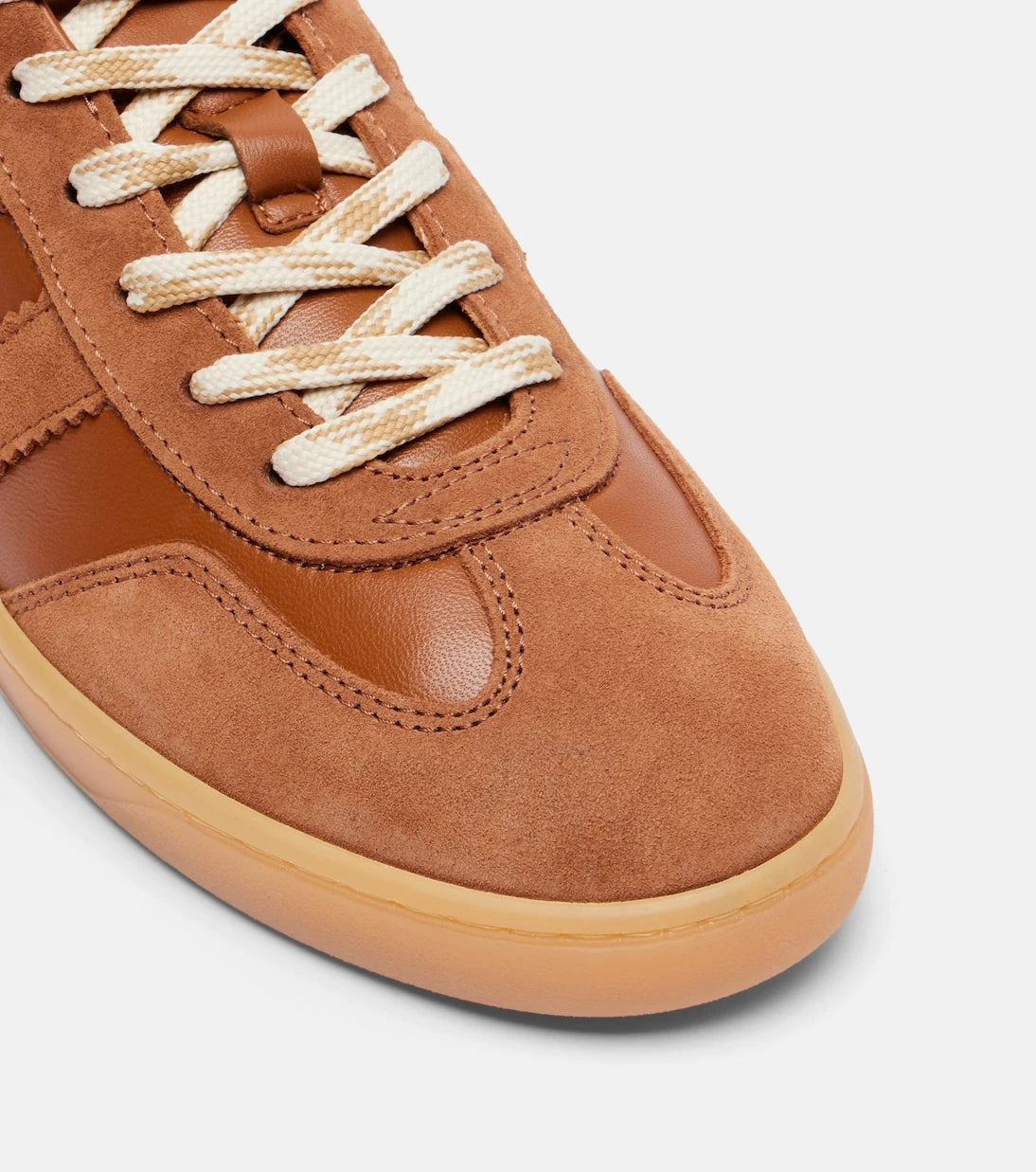 Hogan - Cool suede-trimmed leather sneakers