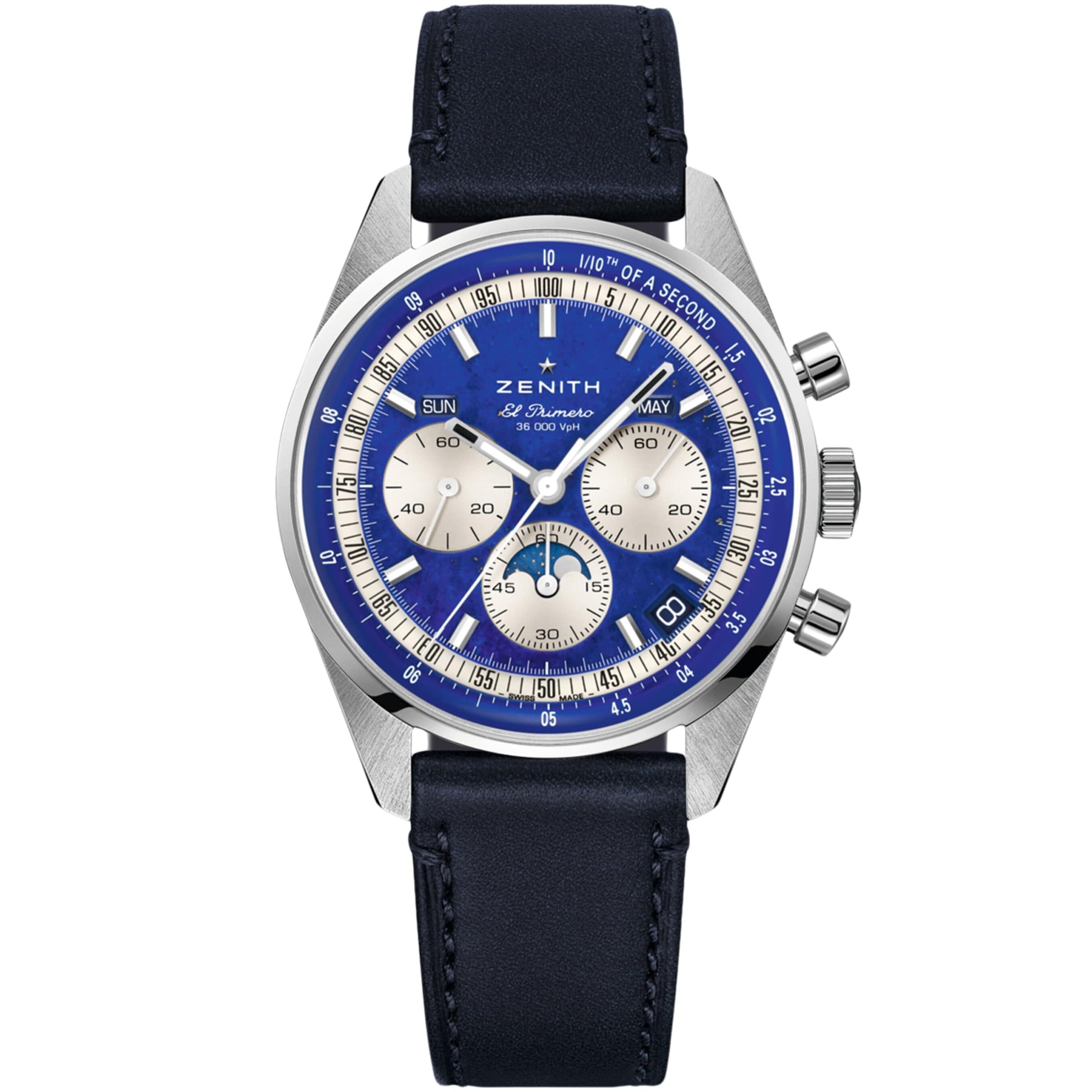 Zenith Stainless Steel Chronomaster Watch 38mm