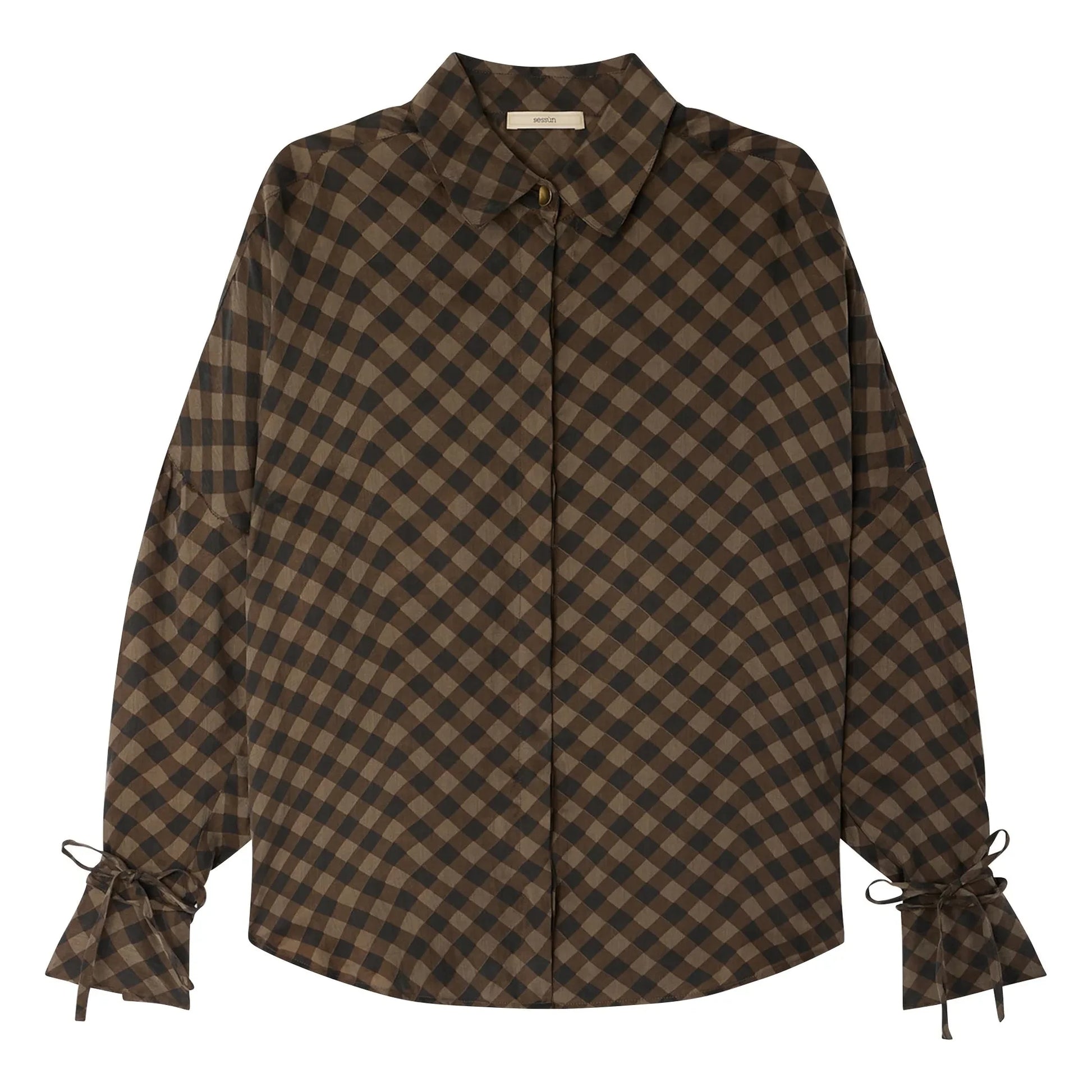 Sessùn - Armanchecks Carreaux shirt | Khaki