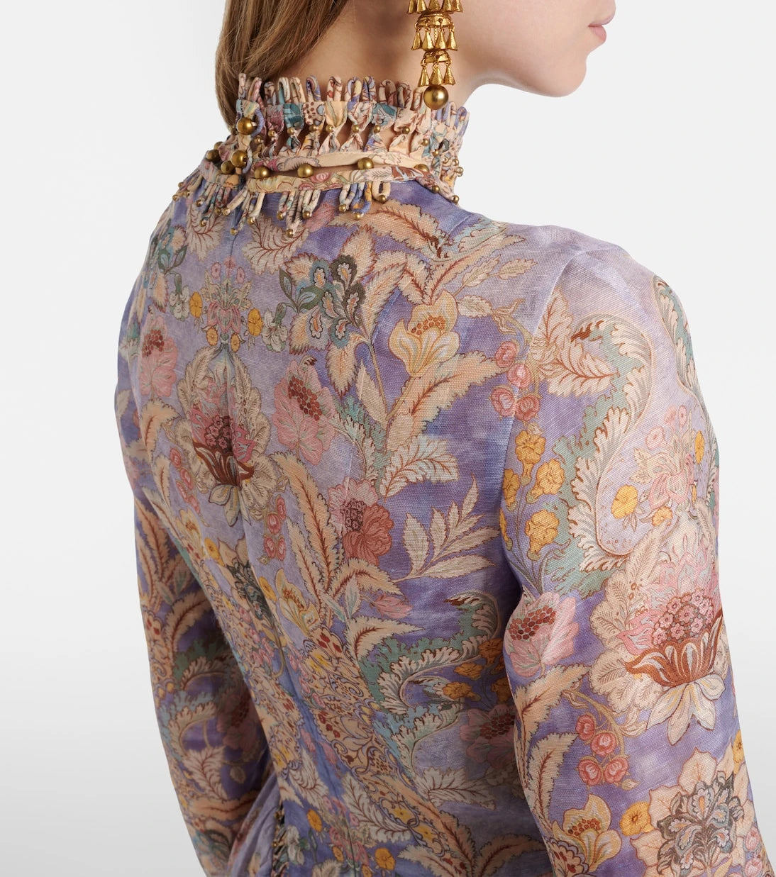 Zimmermann - Rebellion linen and silk midi dress