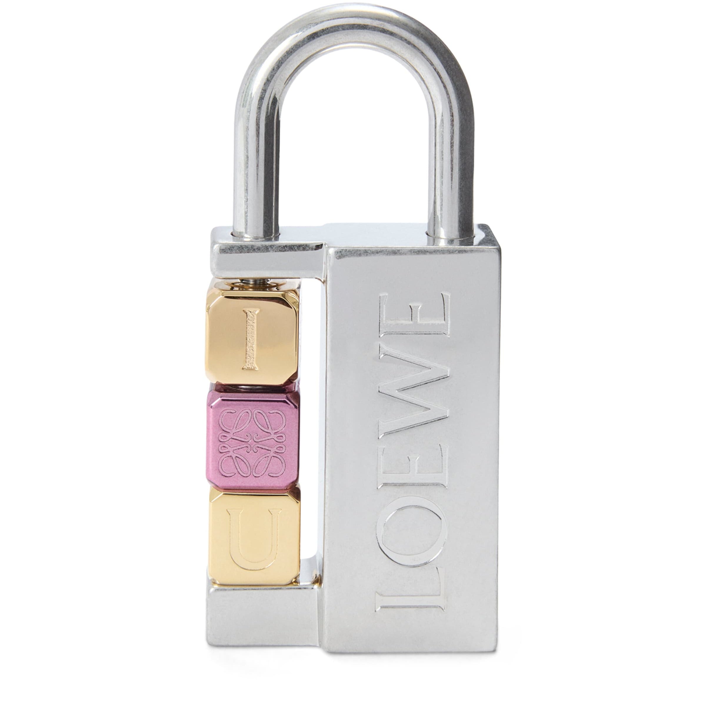 Silver Padlock Charm