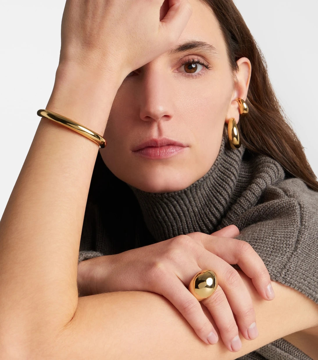 Jennifer Fisher - Dylan 10kt gold-plated ring