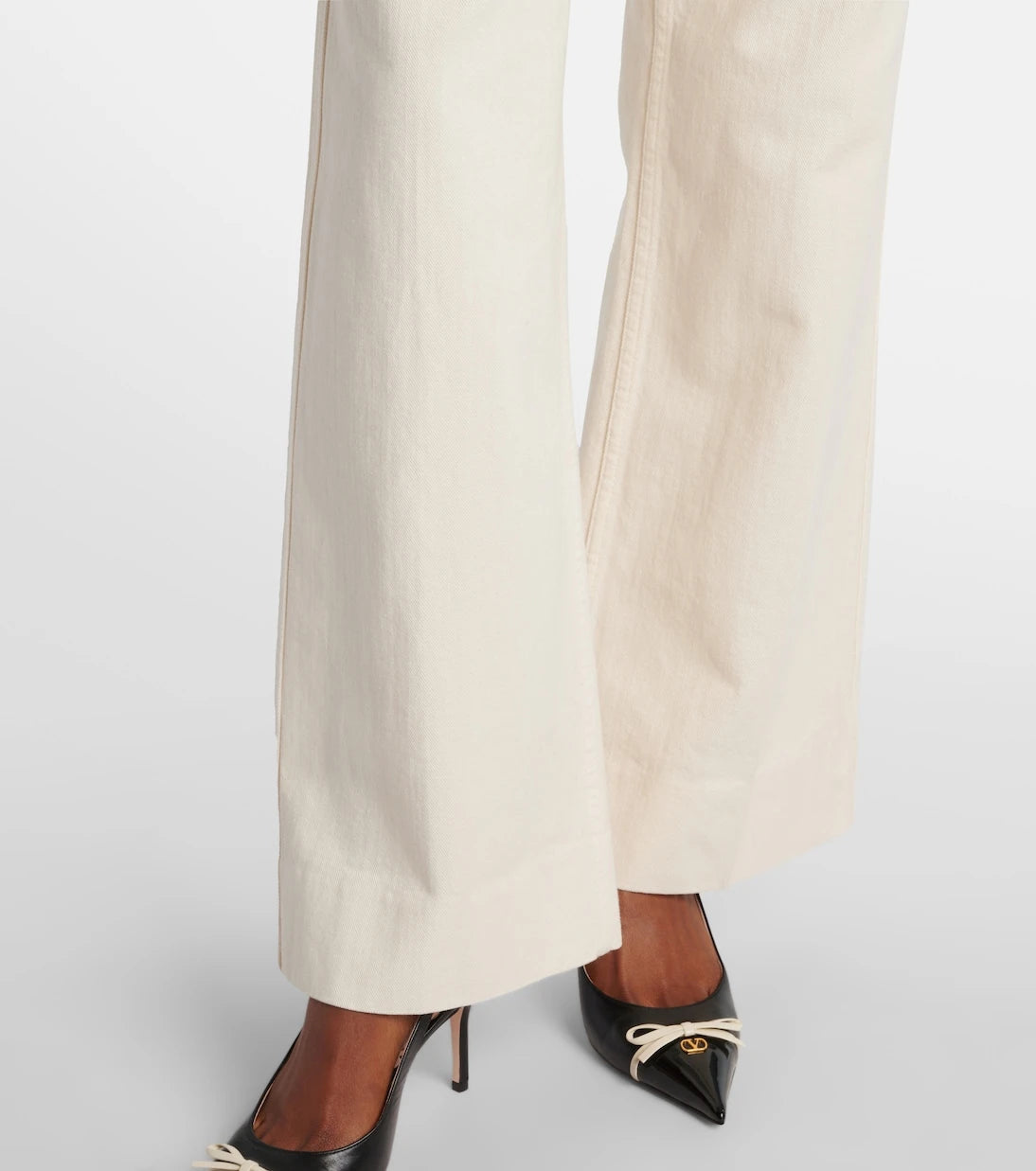 Valentino - VGold mid-rise wide-leg jeans