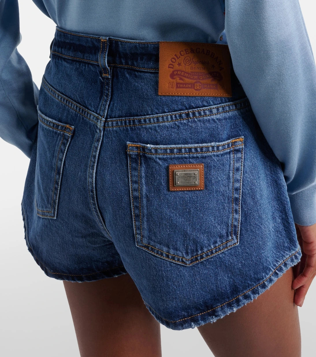 Dolce&Gabbana - Denim micro shorts