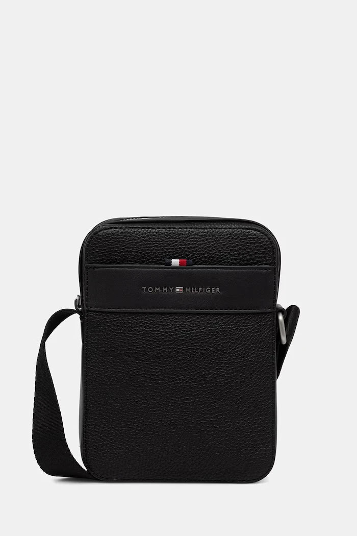 Tommy Hilfiger erkek suni deri omuz çantası
