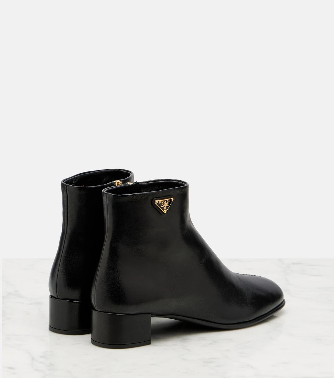 Prada - Leather ankle boots
