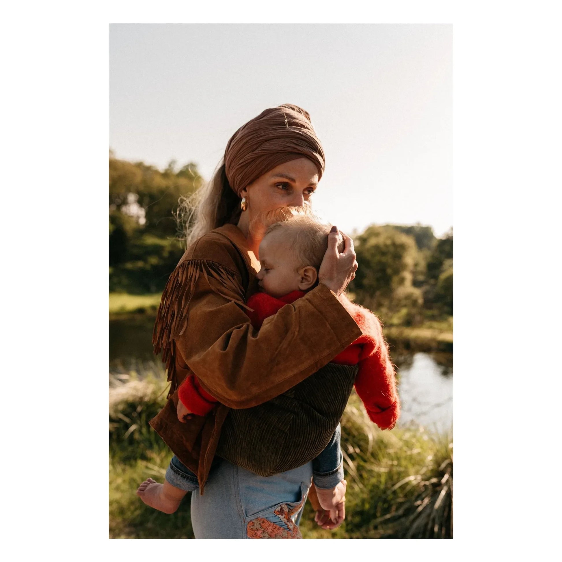 Wildride - Corduroy baby carrier | Khaki