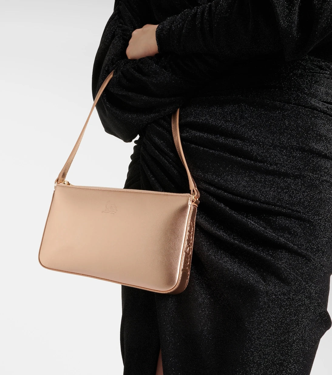 Christian Louboutin - Loubila metallic leather shoulder bag