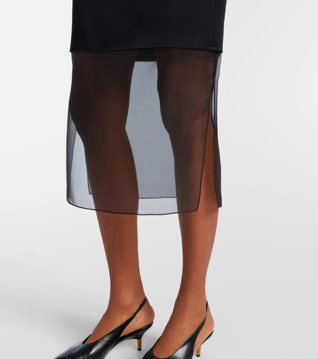 Khaite - Sybil layered midi skirt