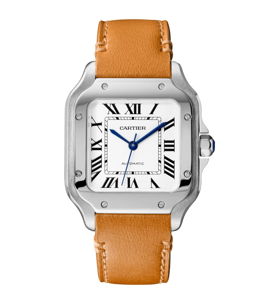 Stainless Steel Santos de Cartier Watch 35.1mm