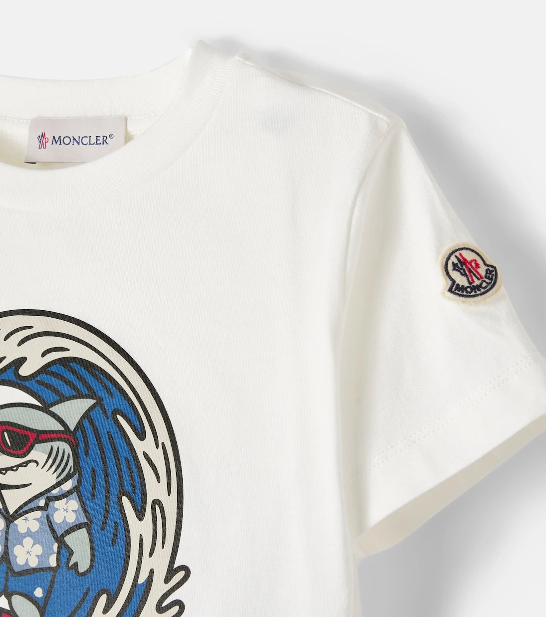 Moncler Enfant - Logo printed cotton jersey T-shirt