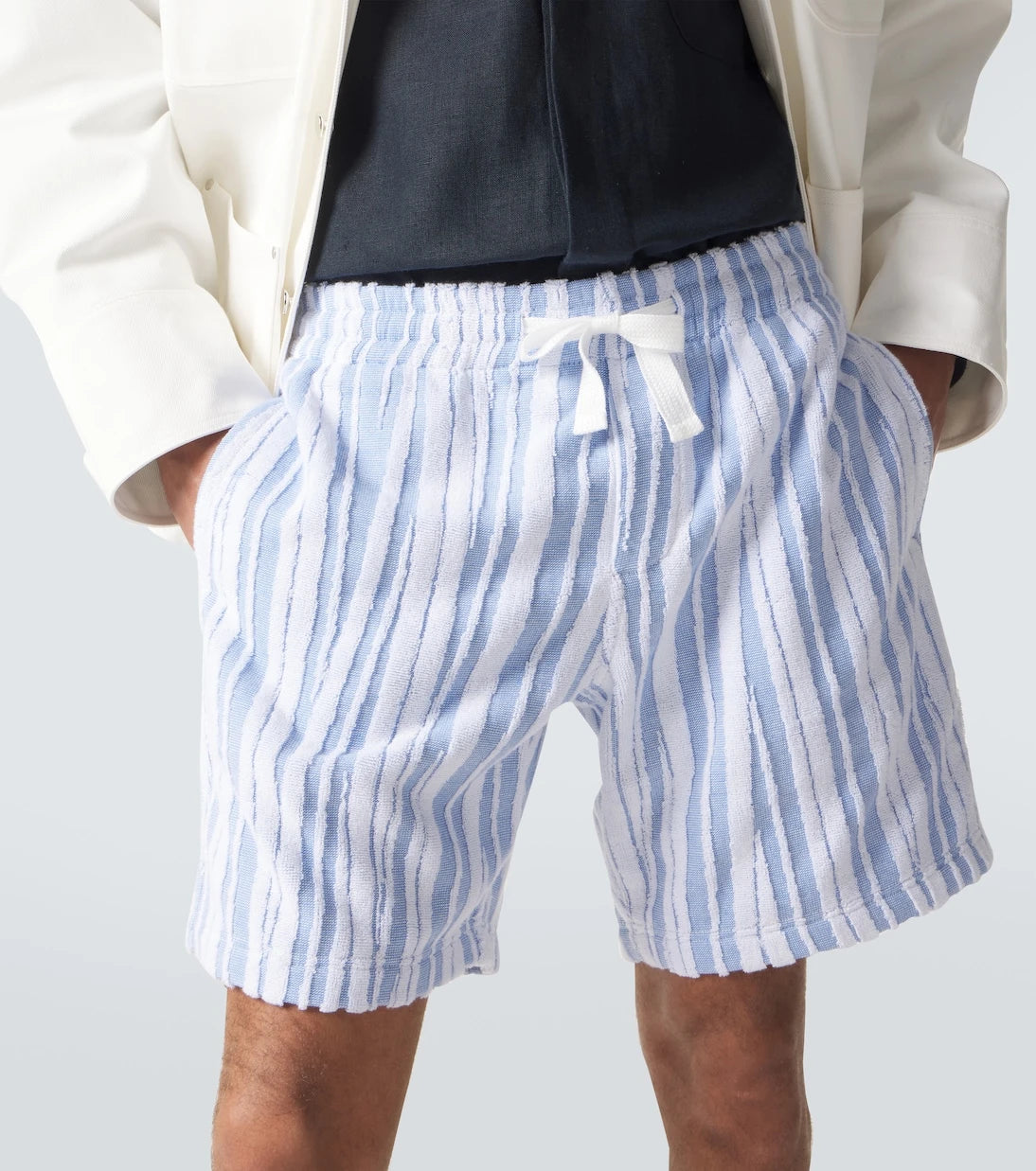 Orlebar Brown - Trevon striped cotton toweling shorts
