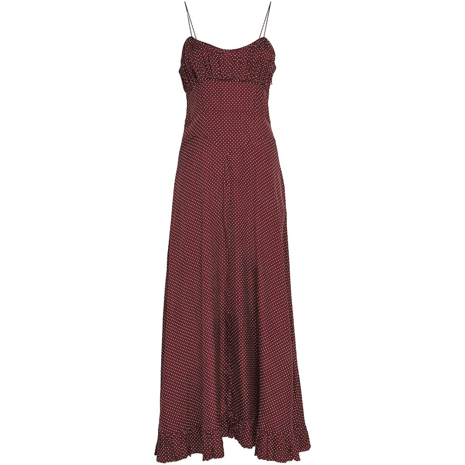 DÔEN Silk-Blend Rosaria Maxi Dress