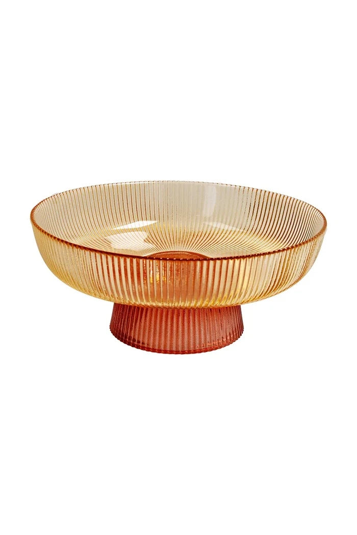Tognana büyük renkli cam meyve kasesi 26 x 11 cm