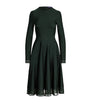 Sheer Edge Midi Dress DARK RACING GREEN