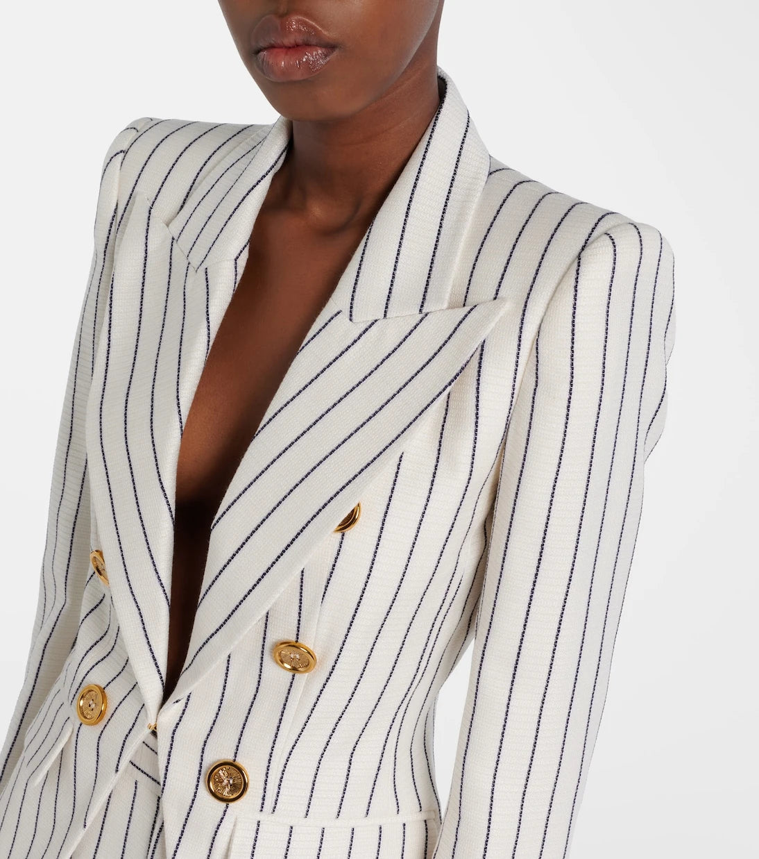 Balmain - Pinstripe double-breasted blazer