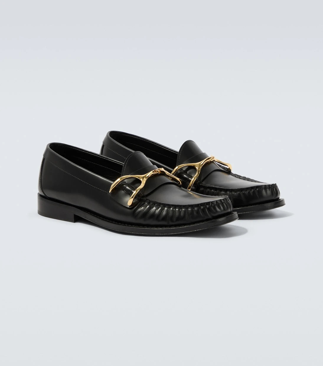 McQueen - Wishbone leather loafers