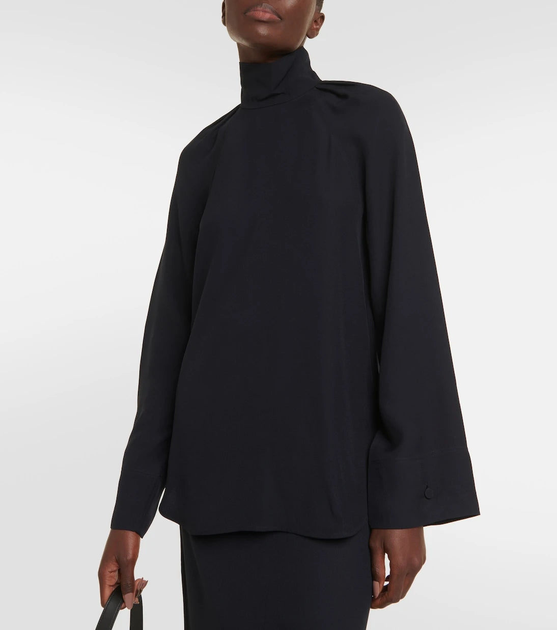 Toteme - High-neck satin blouse