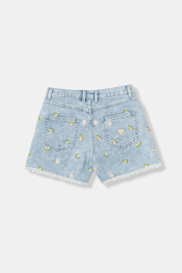 Guess çocuklar için denim kısa pantolon