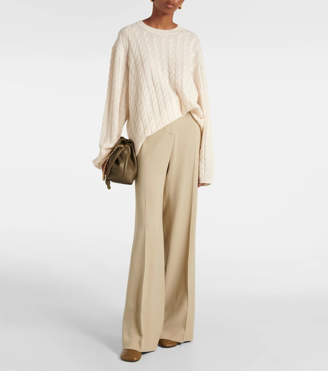 Jardin des Orangers - Cable-knit wool and cashmere sweater