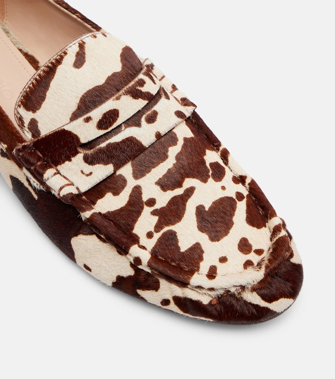Farm Rio - Printed calf hair penny loafers