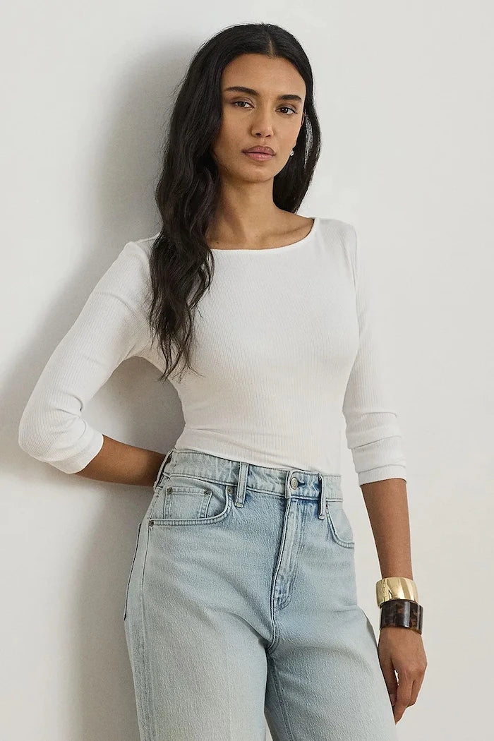 Lauren Ralph Lauren uzun kollu kadın bluzu modal