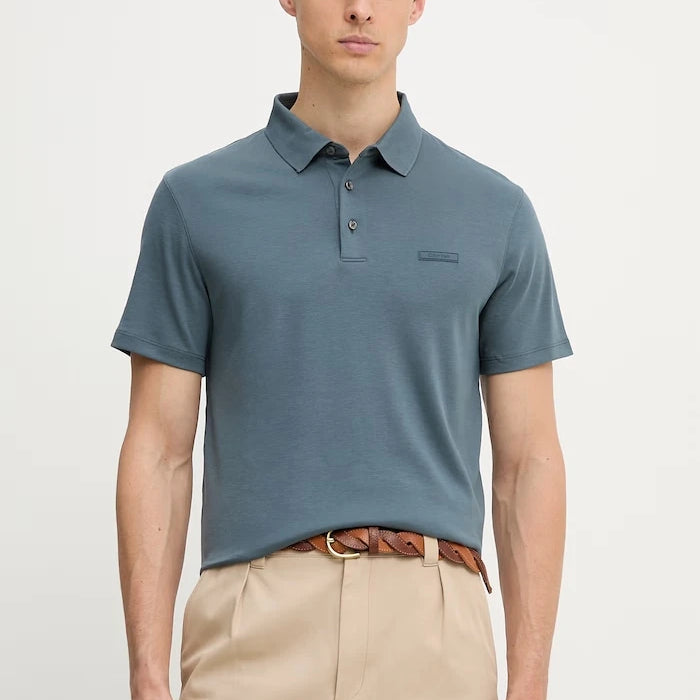 Calvin Klein тениска с яка мъжка от памук