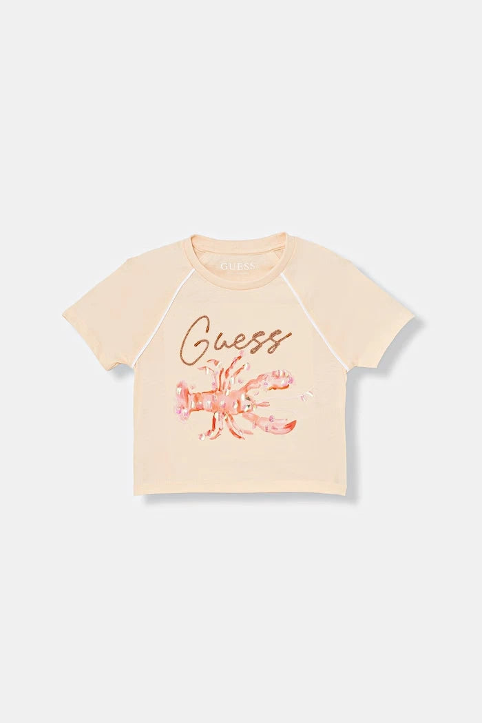 Guess тениска за деца от памук