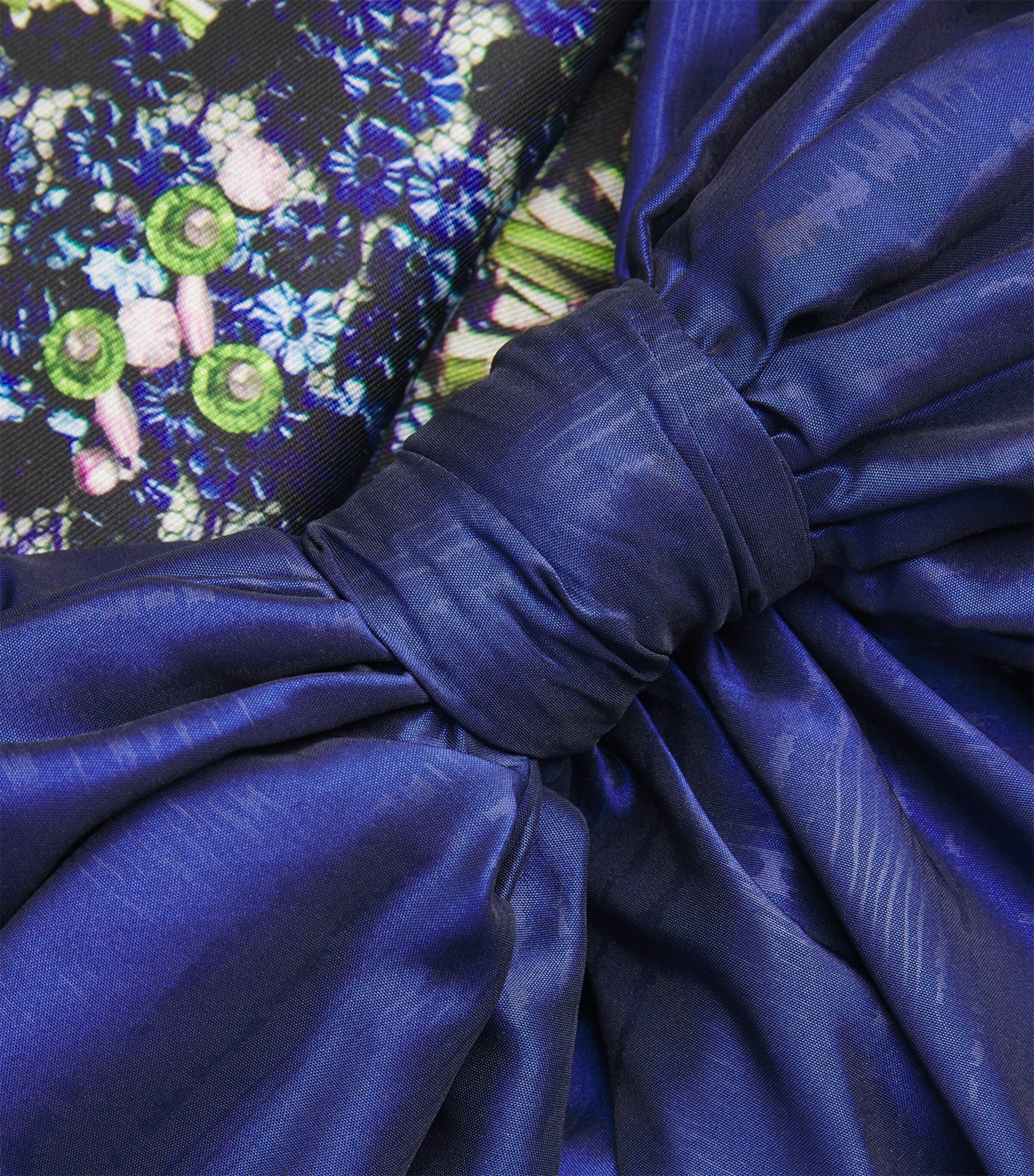 Blue Off-The-Shoulder Sabrina Gown