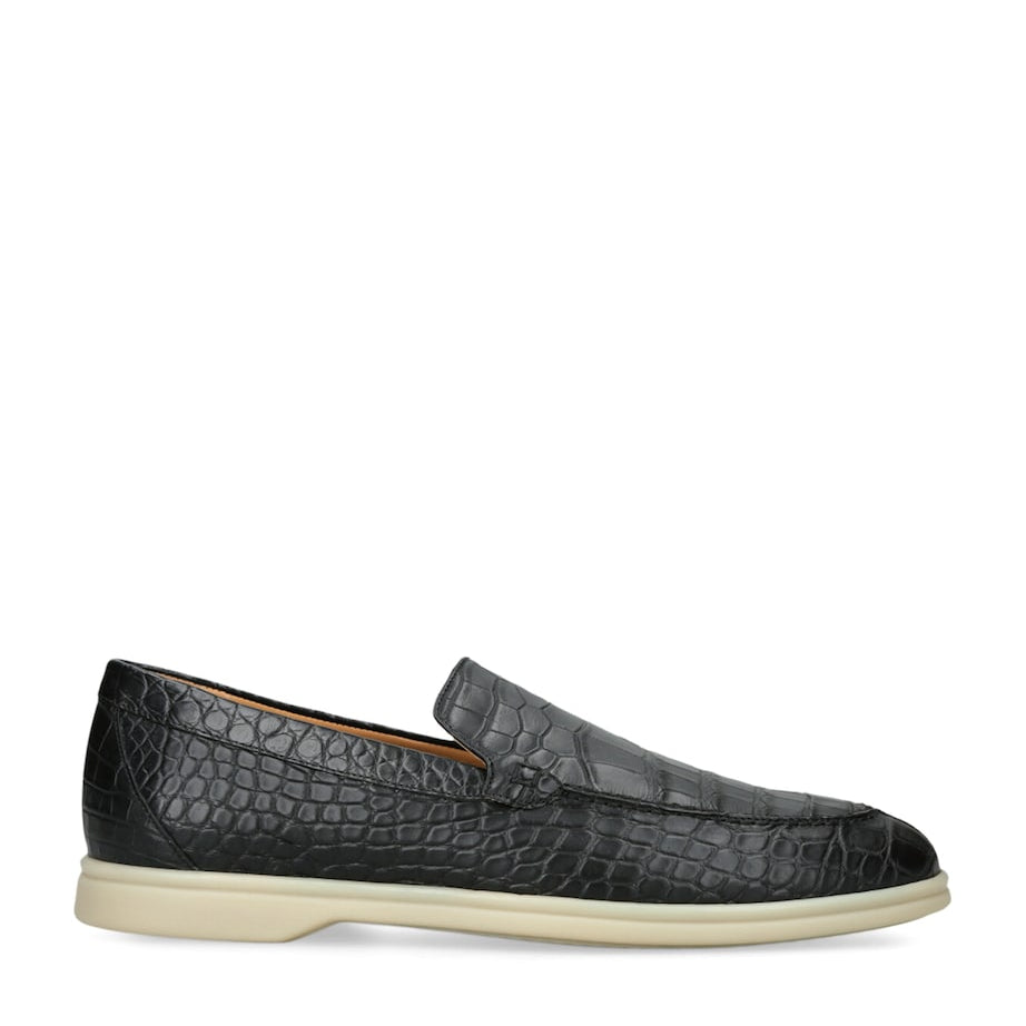 Brotini Alligator Skin Loafers