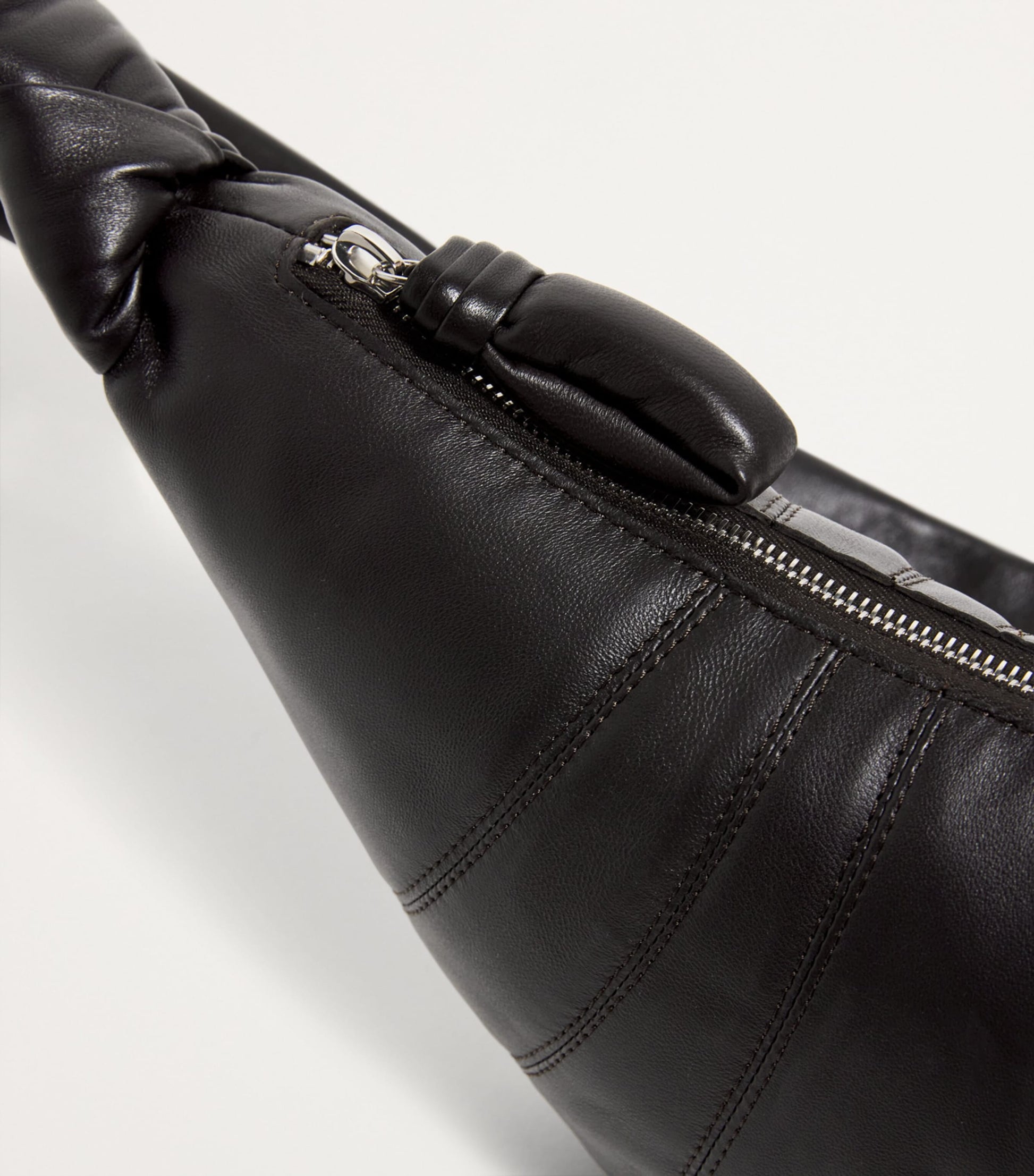 Small Nappa Leather Croissant Bag