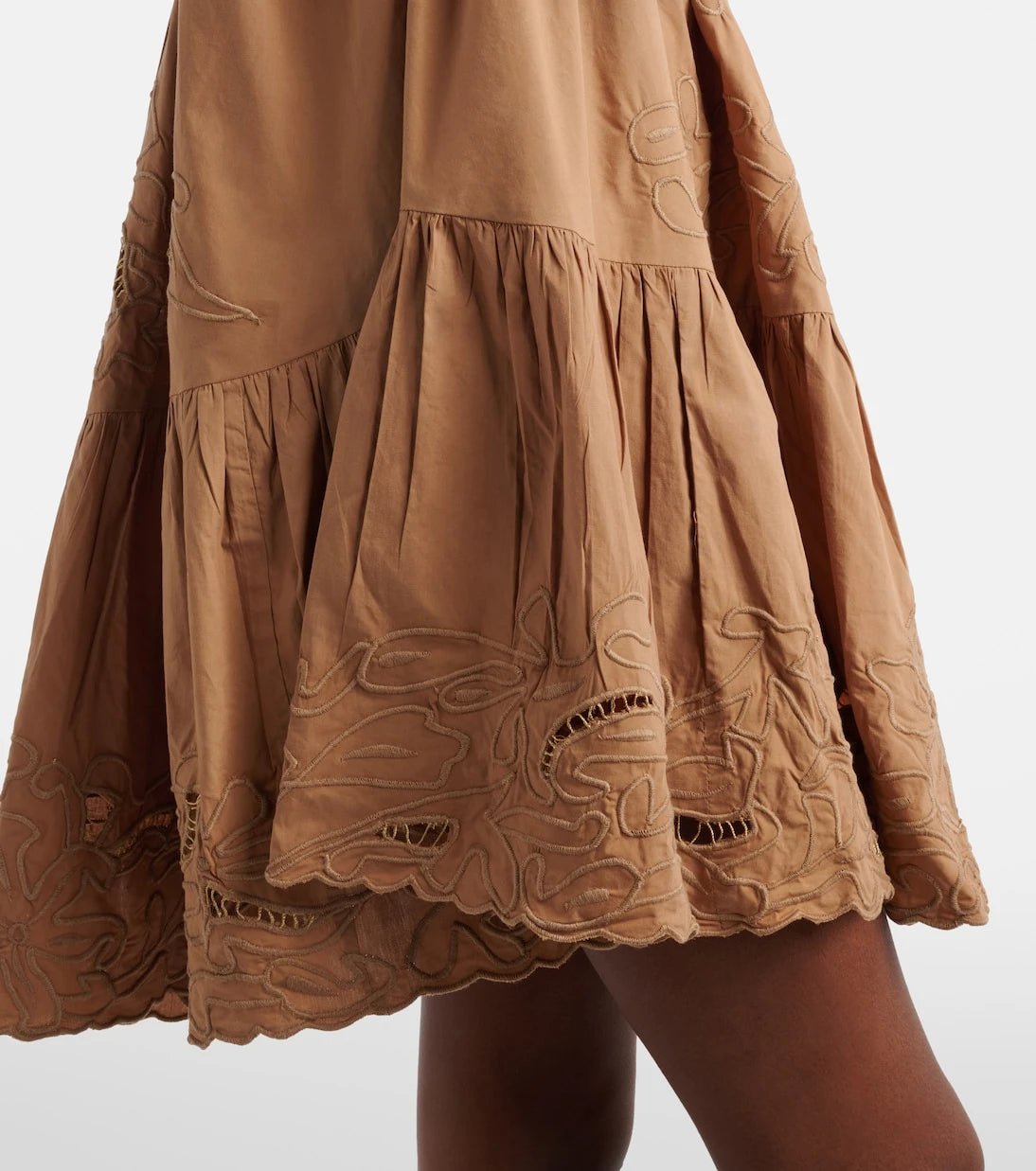Juliet Dunn - Embroidered cotton minidress