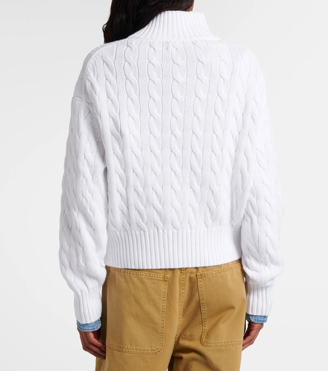 Polo Ralph Lauren - Logo cable-knit cotton half-zip sweater