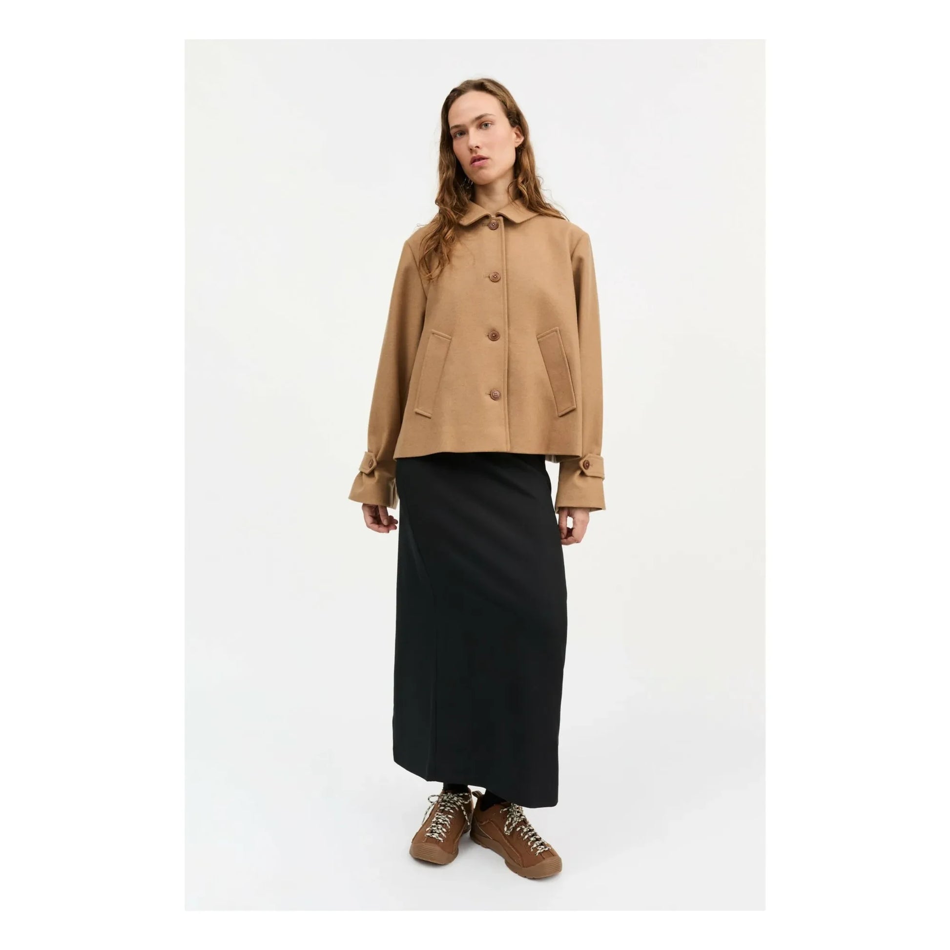 Skall Studio - Ally Recycled Wool Jacket | Camel