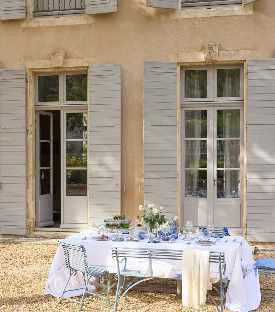 Alexandre Turpault Linen Embroidered Midi Tablecloth (170cm x 250cm)