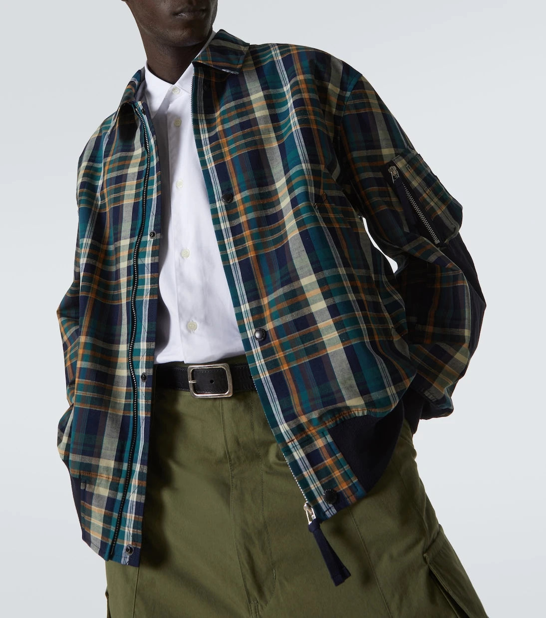 Comme des Garçons Homme - Checked cotton and linen blouson