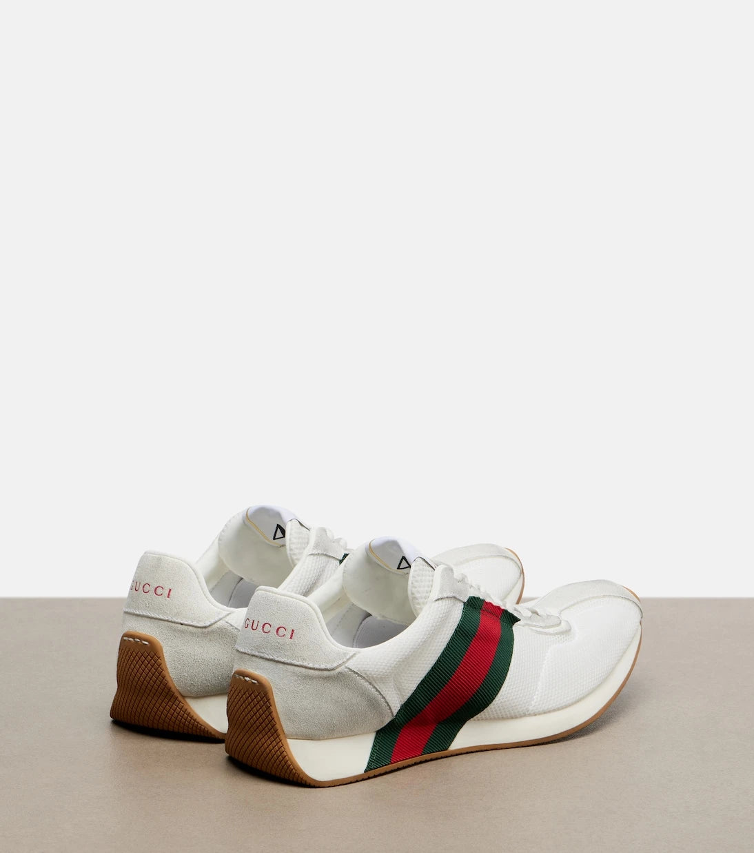 Gucci - Gucci Tempo suede-trimmed sneakers