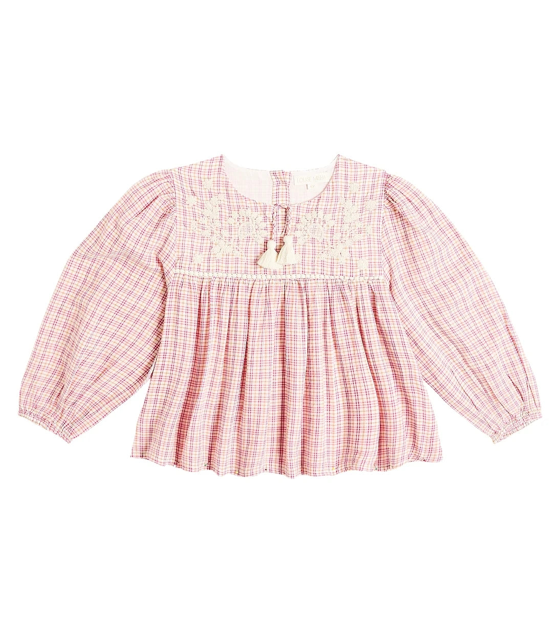 Louise Misha - Vally checked cotton blouse